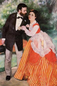 皮埃爾 奧古斯特 雷諾阿 Alfred Sisley with His Wife